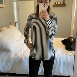 Long striped blouse